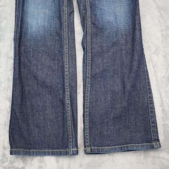 Calvin Klein Jeans Womens 6 Blue Denim Flat Front Pockets Lean Boot Pants - Picture 10 of 16